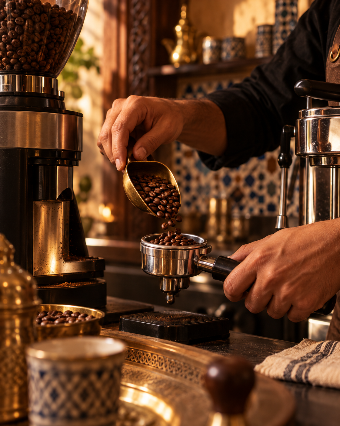 Préparation artisanale du café