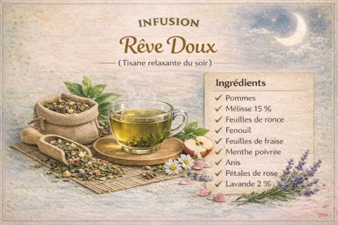 Thé Aromatique Rêve Doux Thé aromatique en vrac (prix au kg)