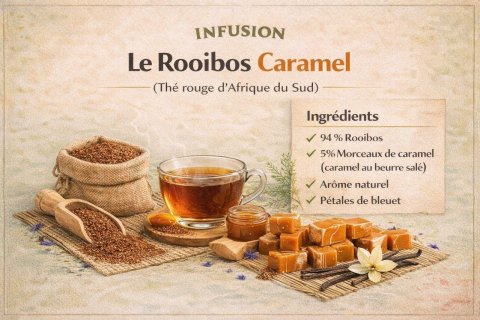 Thé Aromatique Rooibos Caramel Thé aromatique en vrac (prix au kg)